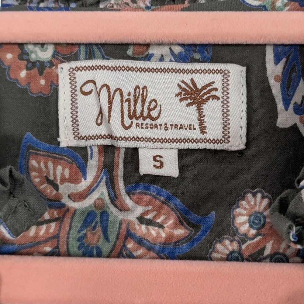 Millie Francesca High Neck Top in La Marais - Picture 4 of 8
